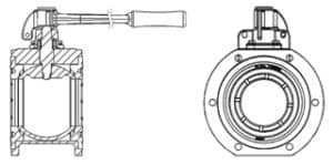 Diagram of Molex Valve Manual Cast Iron
