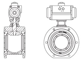Diagram of Molex Valve Cast Iron Air Operation