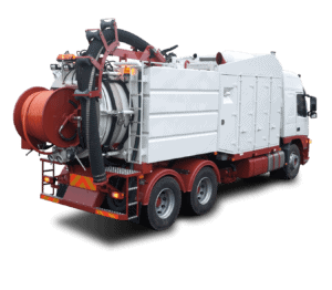 sewer cleaning equipment. a full combination machine vehicle.